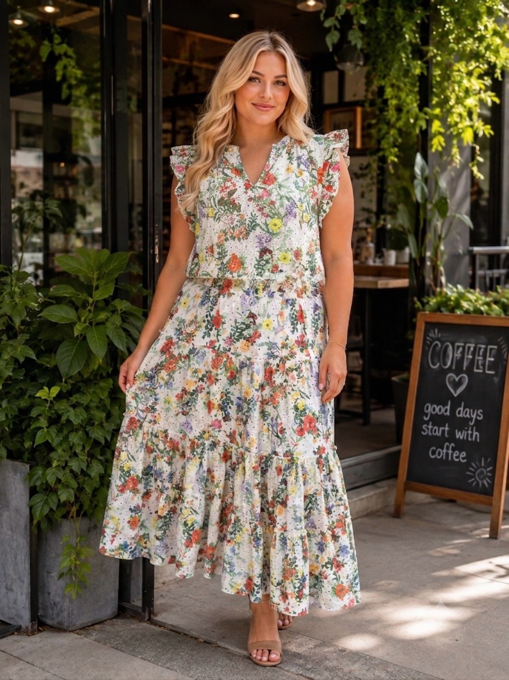 Bundle fits Large Philosophy two piece outfit blouse is a medium/skirt large